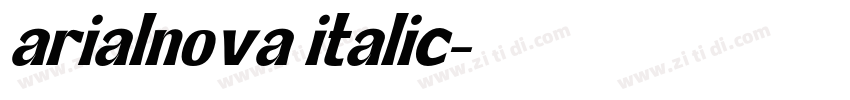 arialnova italic字体转换